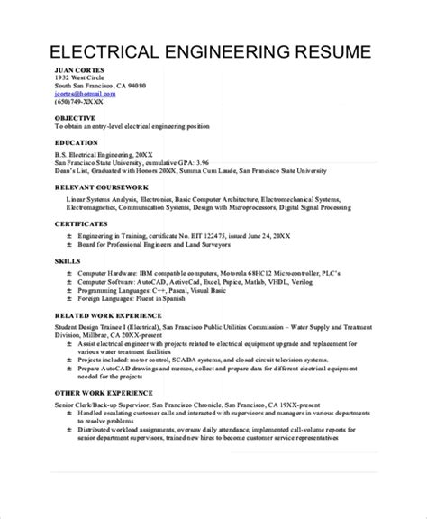 How To Write an Electrical Engineer Resume Objective (With.
